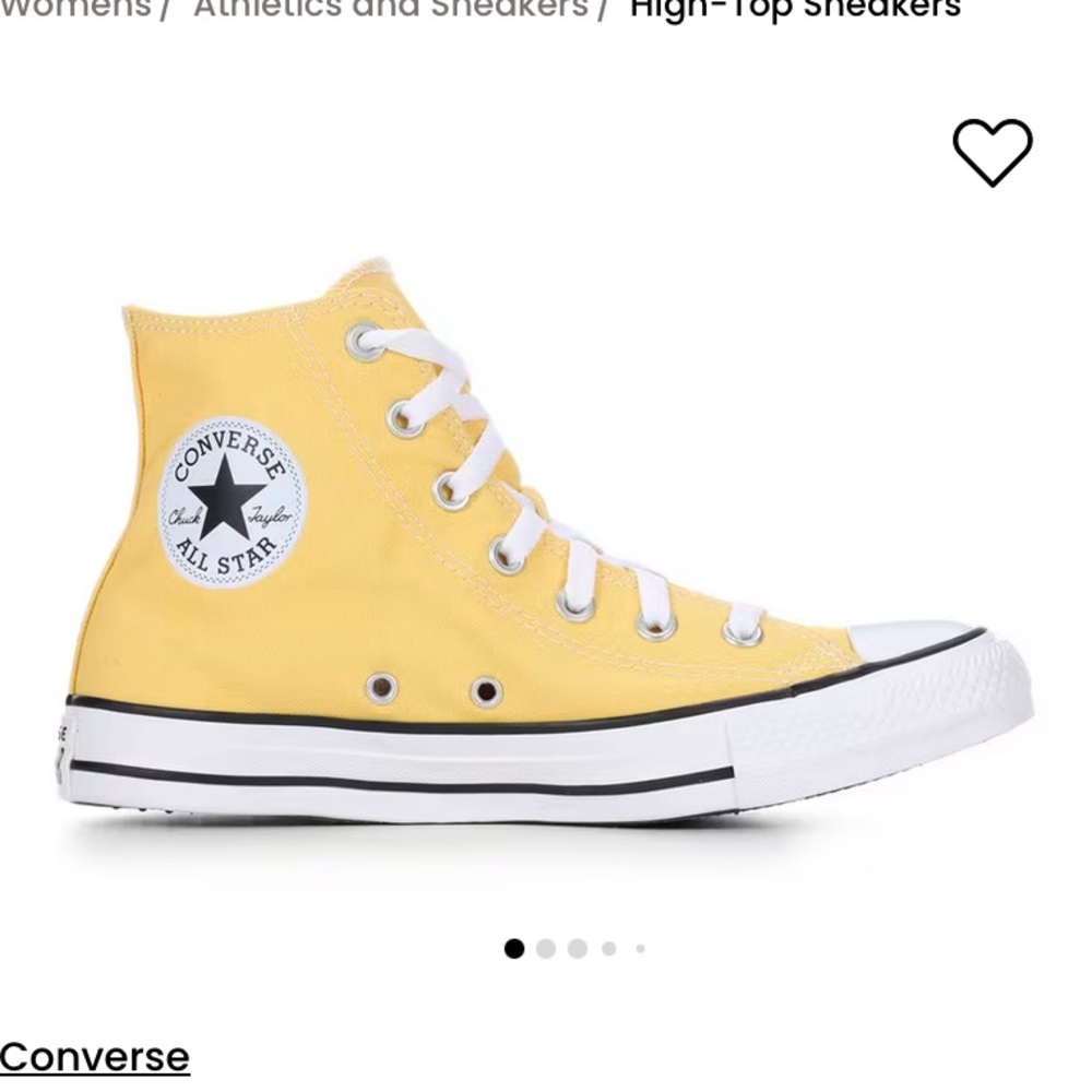 Converse Women's Yellow High-Top Sneakers